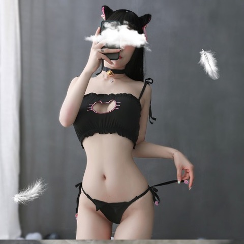 블랙키티비키니세트 샤이맨 군자역점 판매가 29,000원